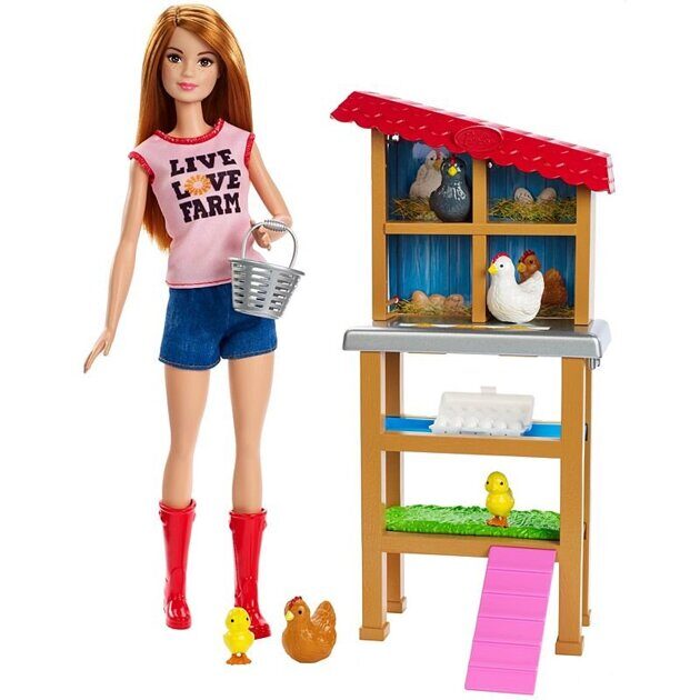 Игровой набор Barbie Куриная ферма FXP15