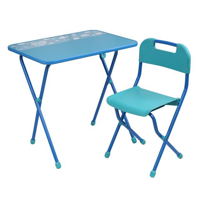 Детский столик и стульчик Ника КА2/Г Алина 2 голубой