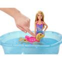 Набор с куклой Barbie Бассейн для щенков DMC32