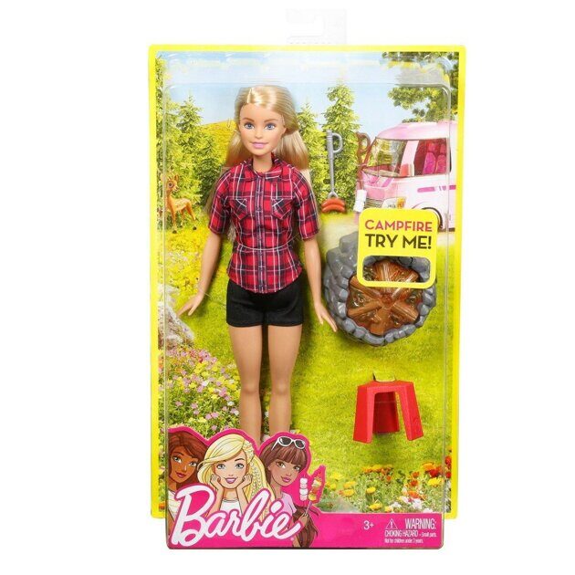 Кукла Барби Отдых у костра FDB44 (свет, звук)