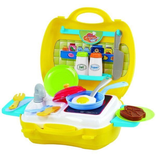Детская мини кухня в чемодане Playgo 2780 (22 предмета)