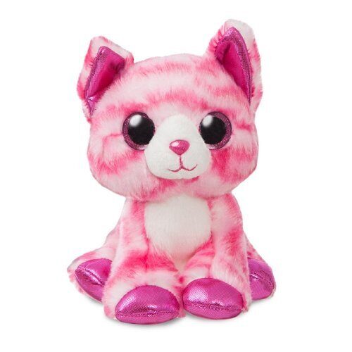 Мягкая игрушка Aurora Розовый котик, 18 см
