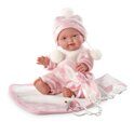 Кукла Llorens Младенец с розовым одеялом, 26 см