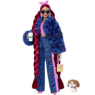 Кукла Barbie Экстра с бордовыми косичками HHN09