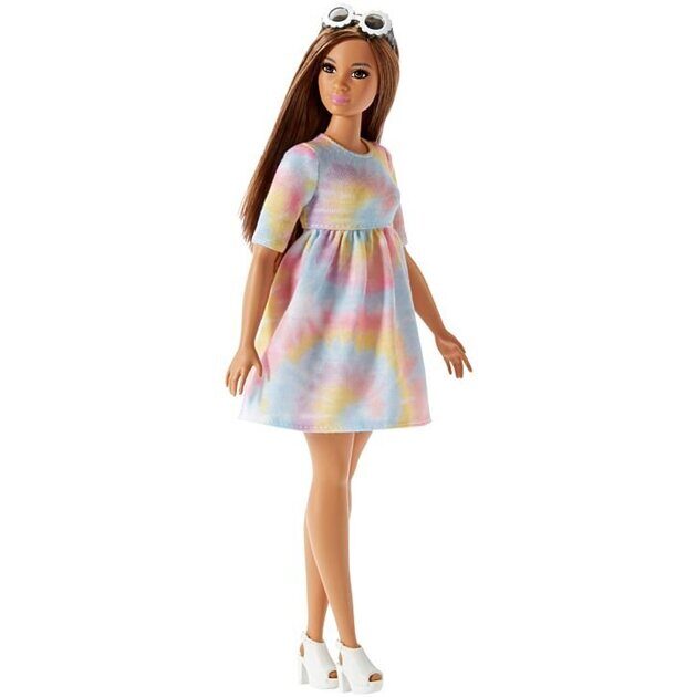 Кукла Barbie Fashionistas пышная FJF42
