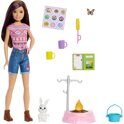 Набор Barbie Кемпинг Скиппер кукла с питомцем HDF71