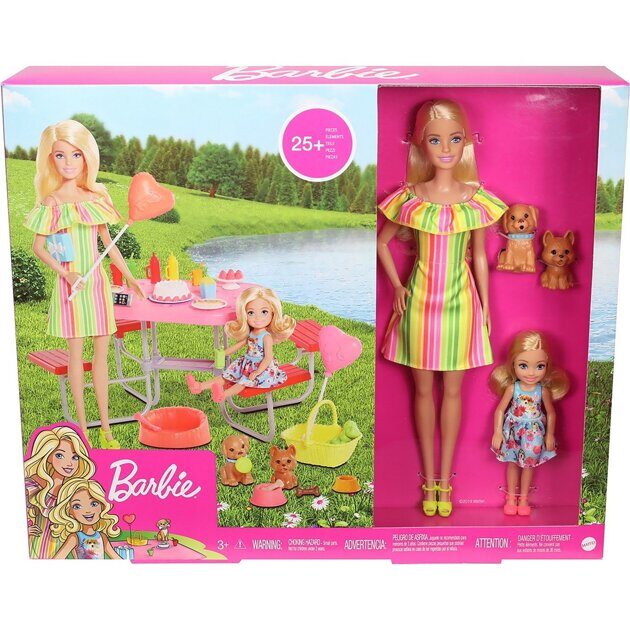 Набор Barbie Пикник с щенками GNC61