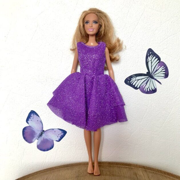 Одежда для Барби Платье фиолетовое