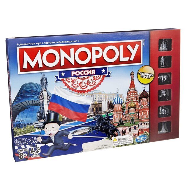 Настольная игра Монополия Россия обновленная B7512 Hasbro