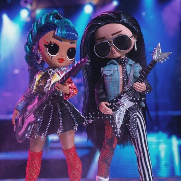 Набор из 2 кукол Lol OMG Remix Rocker Boi и Punk Grrrl