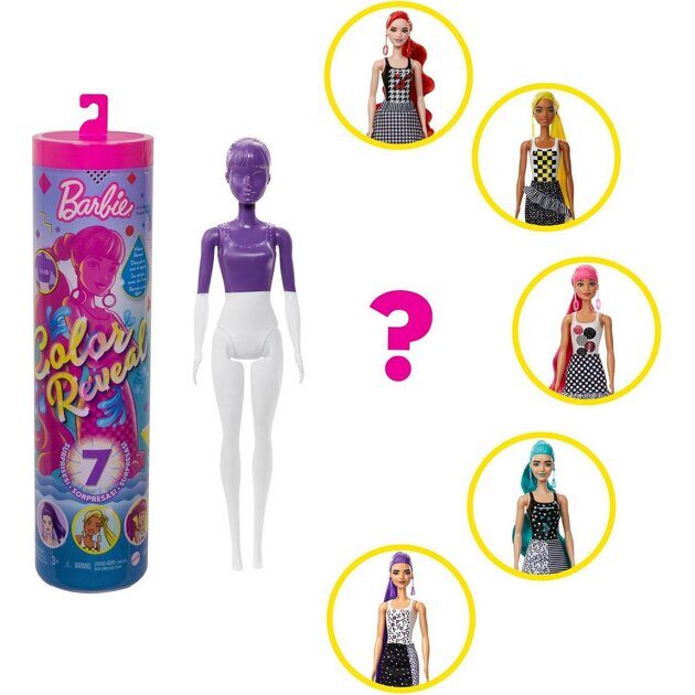 Кукла-сюрприз Барби Color Reveal GTR94