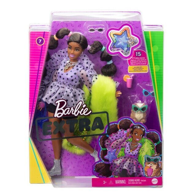 Кукла Barbie Экстра темнокожая c косичками GXF10