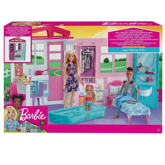 Складной переносной домик Barbie FXG54