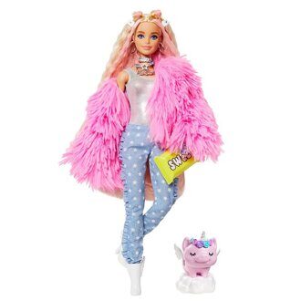 Кукла Barbie Экстра в розовой куртке GRN28