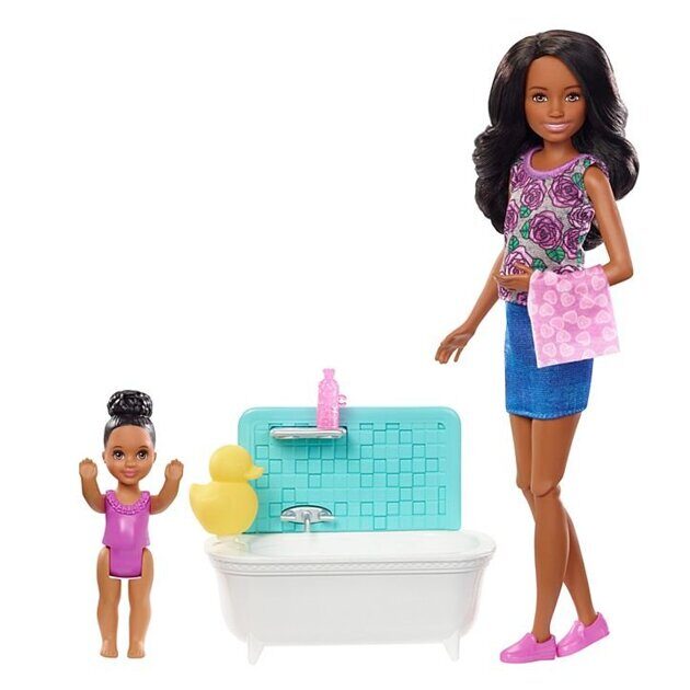 Набор Barbie Няня Скиппер с малышкой FXH06