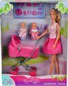 Кукла Штеффи с коляской и малышами