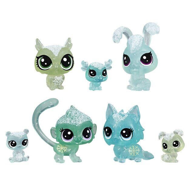 Набор Littlest Pet Shop 7 петов зеленый E5490 Hasbro