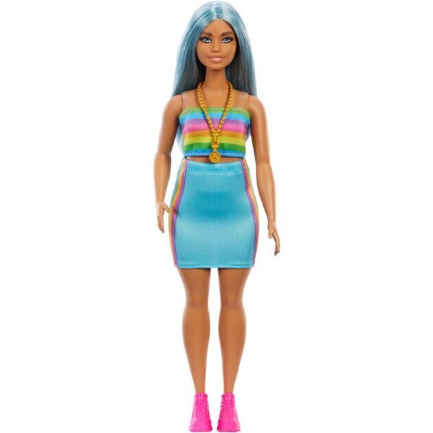 Кукла Barbie Fashionistas 218 Игра с модой пышная HRH16