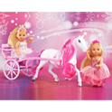 Две принцессы Evi и карета с лошадью