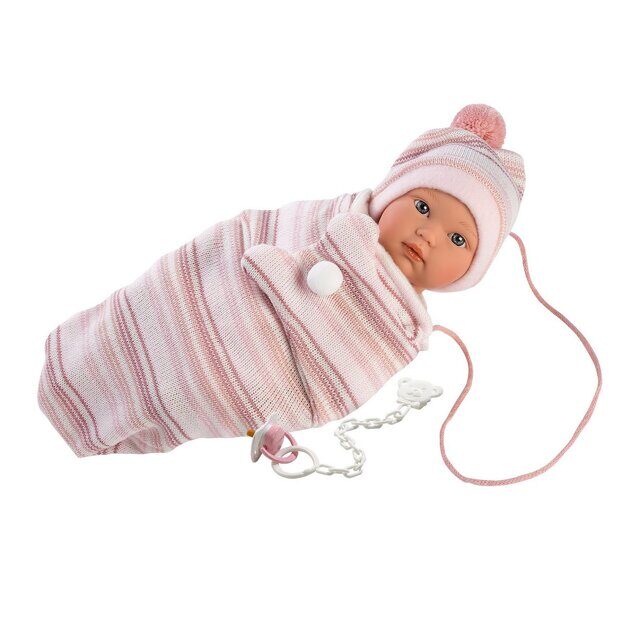 Интерактивная кукла Llorens Младенец Кука для пеленания 30006, 30 см