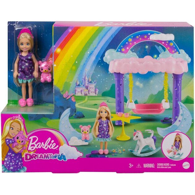 Набор Barbie Вечеринка с ночевкой Челси GTF50