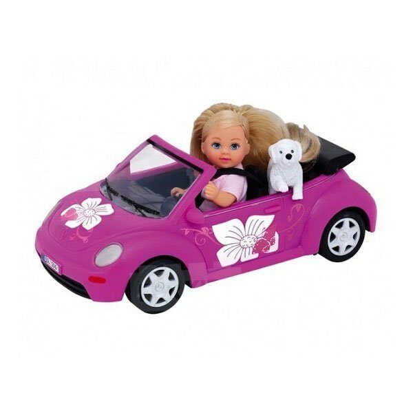 Кукла Эви на машине