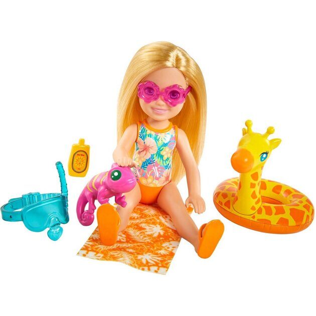 Кукла Barbie Челси с хамелеоном GRT81