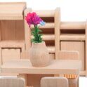 Деревянный набор мебели для кукольного домика Столовая