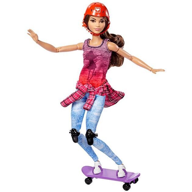 Кукла Barbie Безграничные движения Скейтбордистка