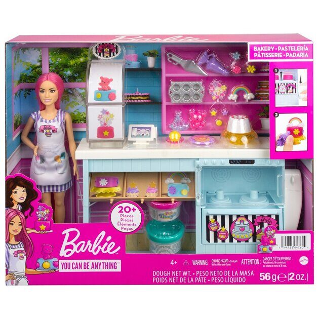 Набор Barbie Кондитерская с куклой и аксессуарами HGB73
