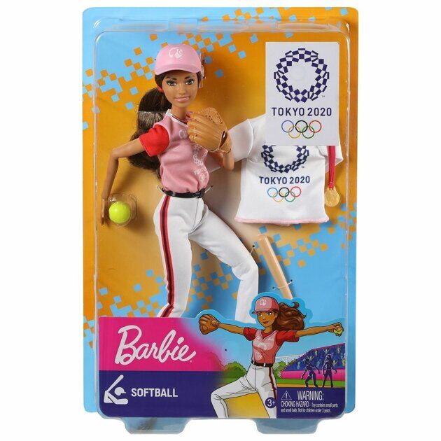 Кукла Barbie Олимпийская спортсменка Бейсболистка GJL77