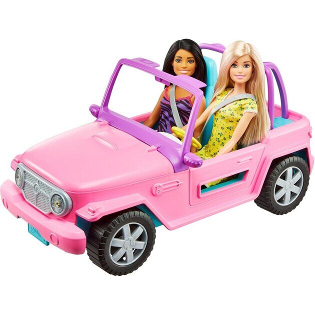 Джип Barbie с двумя куклами GVK02