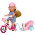 Кукла Steffi Эви на велосипеде с собачкой (2 вида)