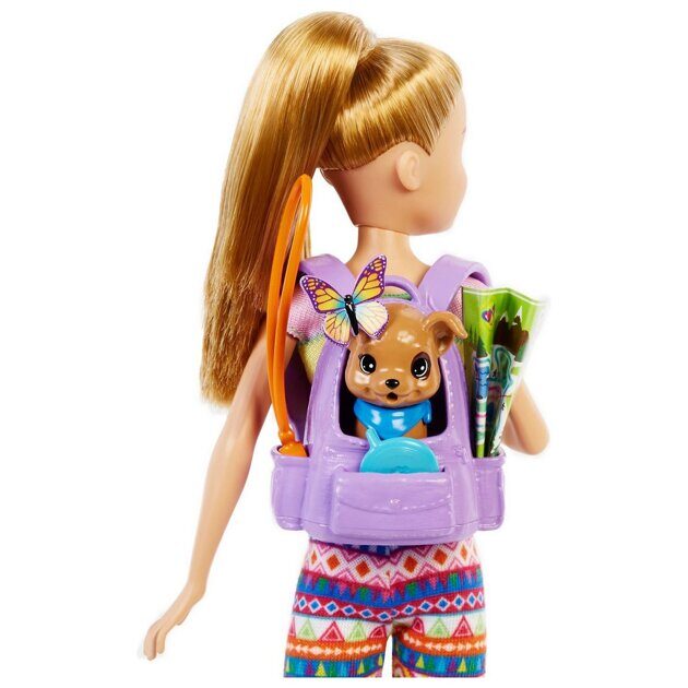 Набор Barbie Кемпинг Стейси кукла с питомцем HDF70