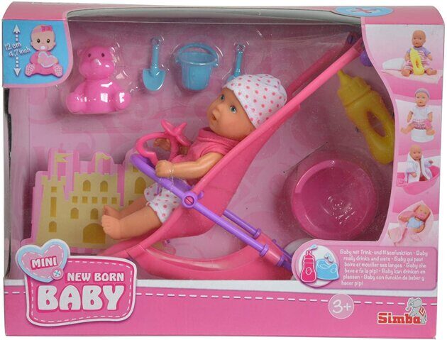 Кукла New Born с коляской Simba