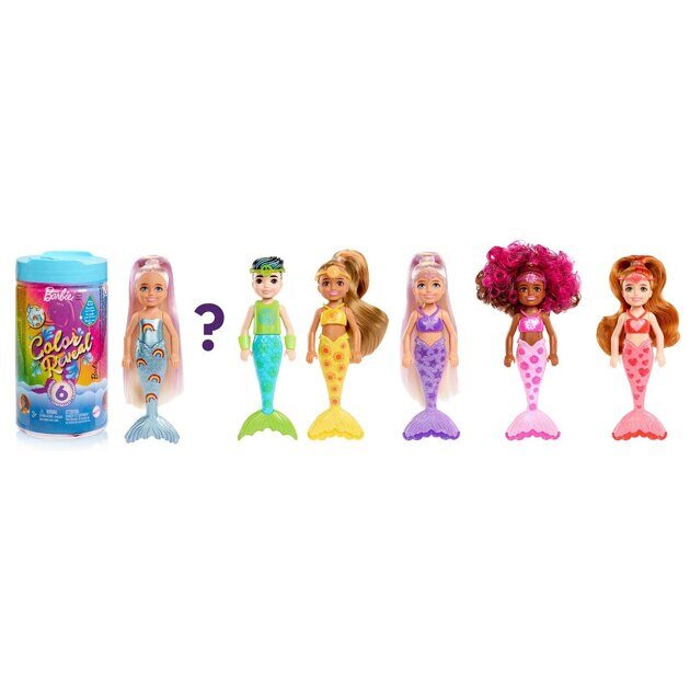 Кукла Barbie Color Reveal Радужная русалка Челси HCC75