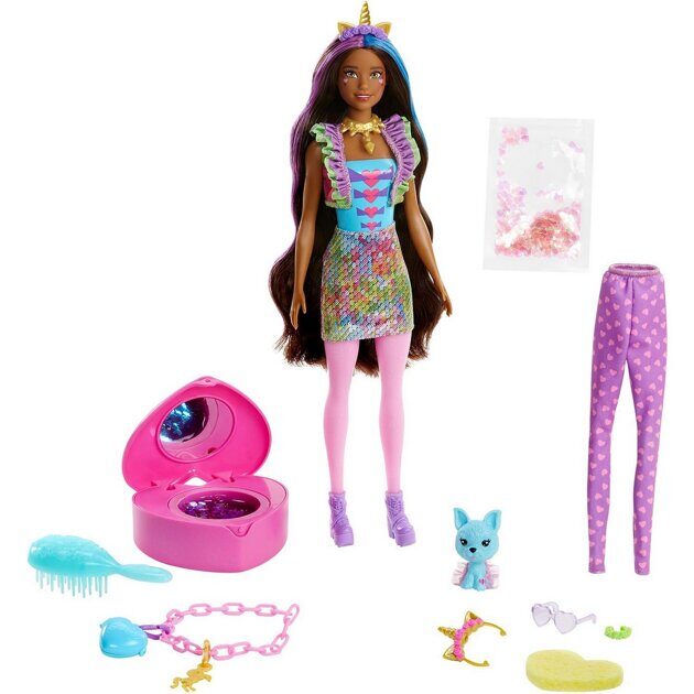 Кукла Barbie Color Reveal Peel Единорог GXV95