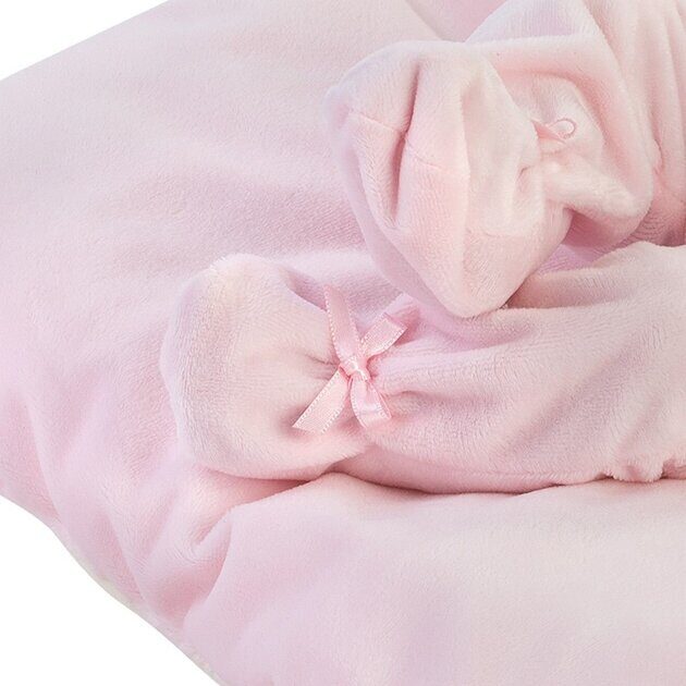 Пупс Llorens Малышка на розовом одеяльце 63556