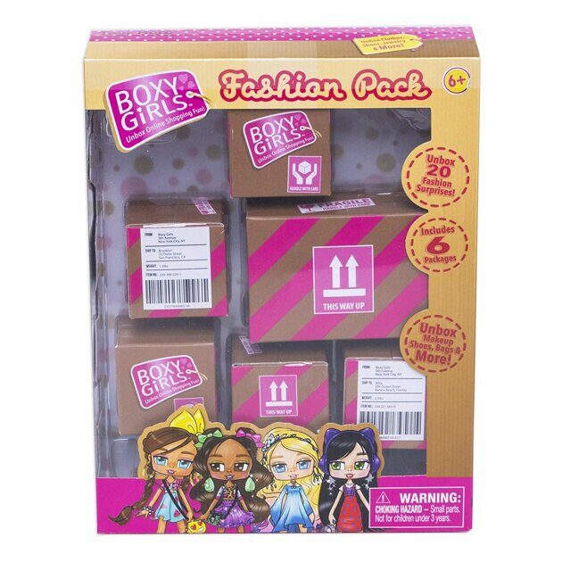 Игровой набор Boxy Girls из 6 посылок с сюрпризом для кукол