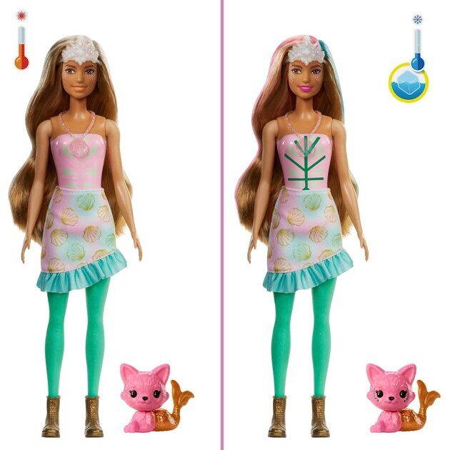 Кукла Barbie Color Reveal Peel Русалочка GXV93