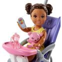 Набор Barbie Скиппер Няня с коляской FJB00