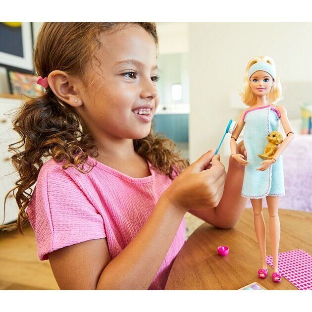 Кукла Барби со щенком Релакс Спа