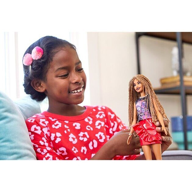 Кукла Барби Fashionistas FXL56 с афрокосичками