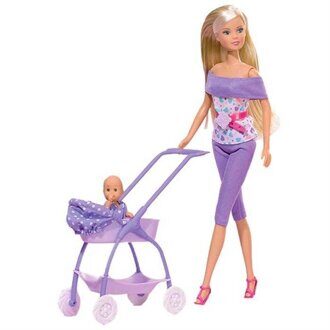 Кукла Штеффи с ребенком