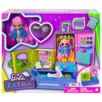 Набор Barbie Экстра Мини-кукла с питомцами HDY91