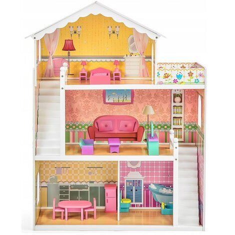 Деревянный кукольный домик Eliza Wooden Toys