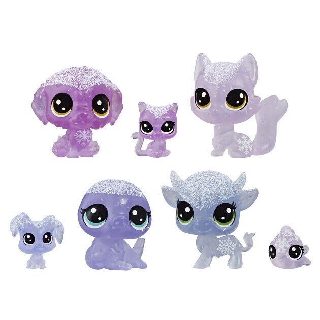 Набор Littlest Pet Shop 7 петов лиловый E5492 Hasbro